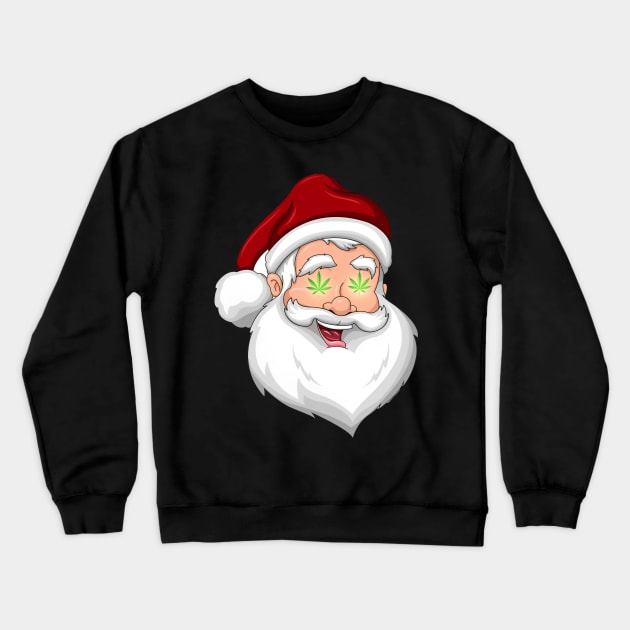 Santa Claus got high Crewneck Sweatshirt by Graphic designs by funky